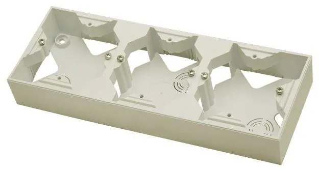 Verbindungsdose für die Impression-Serie dreifache ecru Ospel Impression PNP-3Y/27