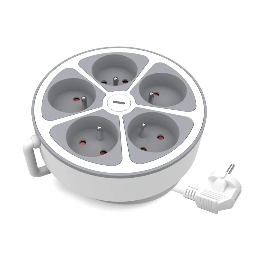 Verlängerungskabel mit 5fach-Steckdose und Ein/Aus-Schalter, 2m PS-570WS/O/2 E