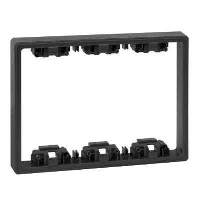 Vertiefungselement Simon 500 3 × S500 6 × K45 grau/ graphit Kontakt Simon Connect 51030903-038