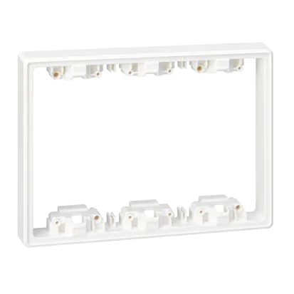 Vertiefungselement Simon 500 3 × S500 6 × K45 reinweiß Kontakt Simon Connect 51030903-030