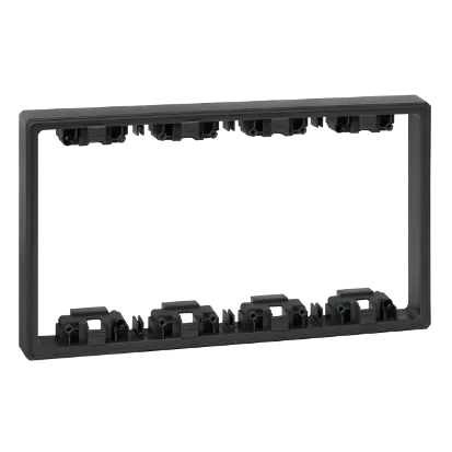 Vertiefungselement Simon 500 4 × S500 8 × K45 grau/ graphit Kontakt Simon Connect 51030904- 038