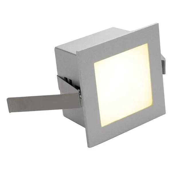 Wand- Deckenleuchte Downlights FRAME BASIC LED silbergrau, warmweiß SLV 111262