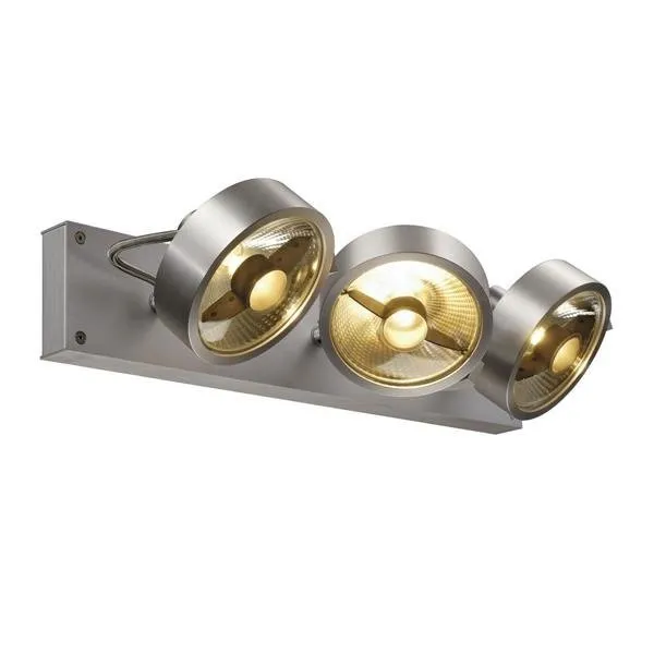 Wand- und Deckeneinbauleuchte KALU 3 QPAR, Aluminium gebürstet ES111 SLV 147326