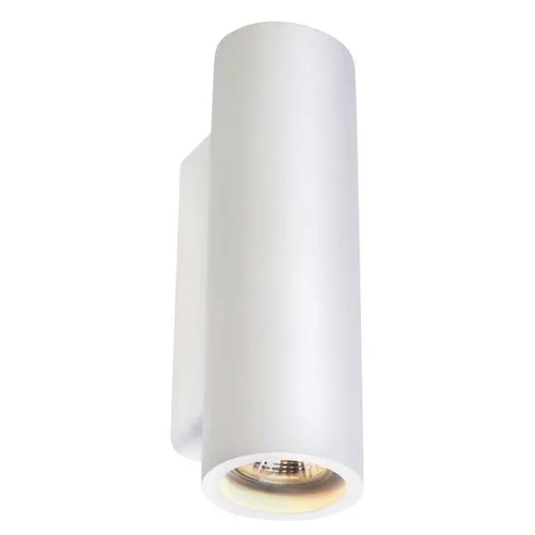 Wandleuchte LED PLASTRA QPAR51 rund Tube weißer Gips max. 70W SLV 148060