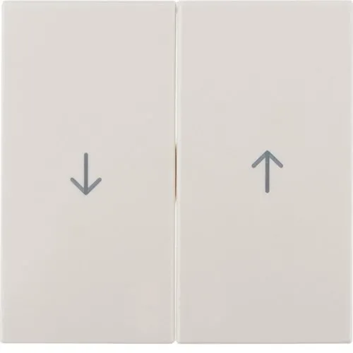 Wippen mit Aufdruck Symbol Pfeil S.1 cremeweiß, glänzend Berker 5316258992