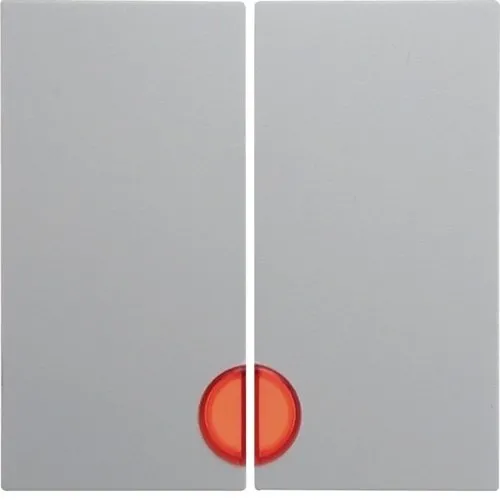 Wippen mit roter Linse S.1 polarweiß, glänzend Berker 5316278999