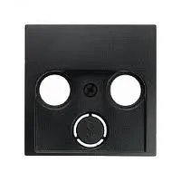 Zentralstück für Antennen-Steckdose 2- und 3Loch S.1/B.3/B.7 anthrazit, matt 12031606 HAGER