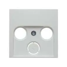 Zentralstück für Antennen-Steckdose 2- und 3Loch S.1/B.3/B.7 polarweiß, matt 12031909 HAGER