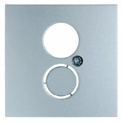 Zentralstück für Lautsprecher-Steckdose S.1/B.3/B.7 alu, matt 11961404 HAGER