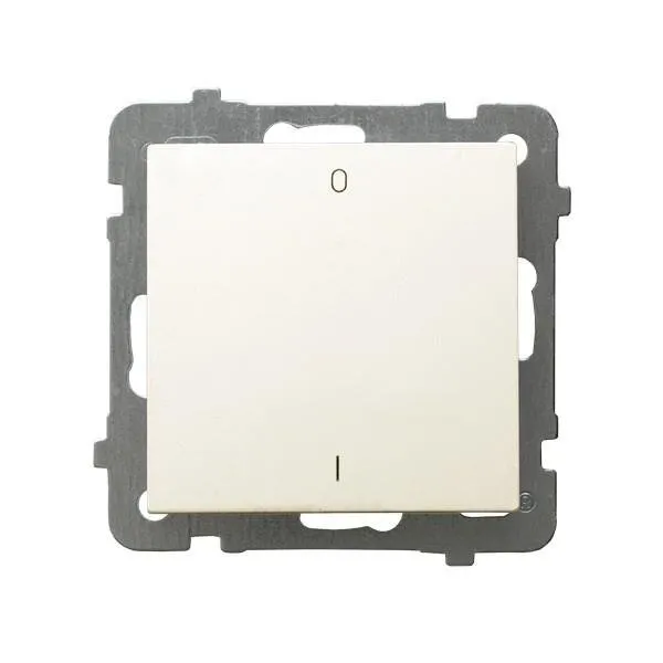 Zweipoliger Schalter ecru Ospel As ŁP-11G/m/27