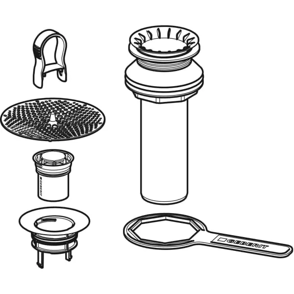 Geberit Zubehör/Ersatzteile für Badezimmerzubehör „Ablaufset“