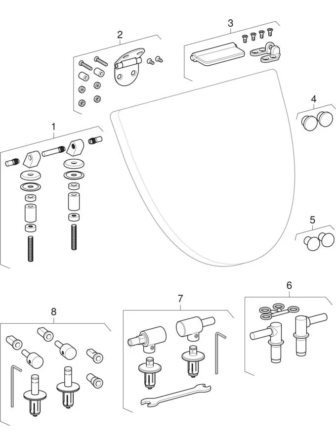 Urinaldeckel „Visit“