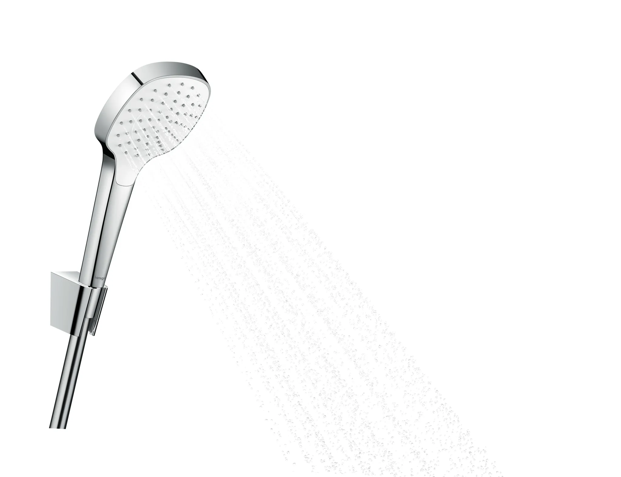 Brausenset Croma Select E 1jet/Porter weiss/chrom Brauseschlauch 1250mm