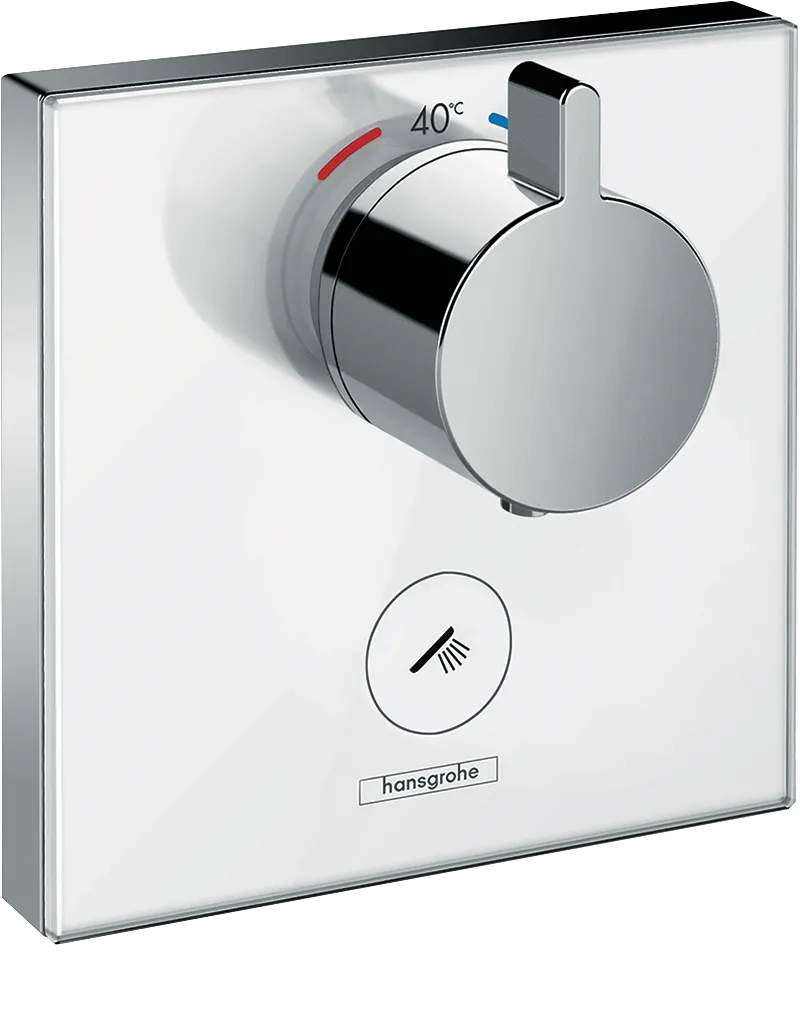 Thermostat UP ShowerSelect Glas FS Highflow 1 Verbr./1 Ausg.weiss/chrom