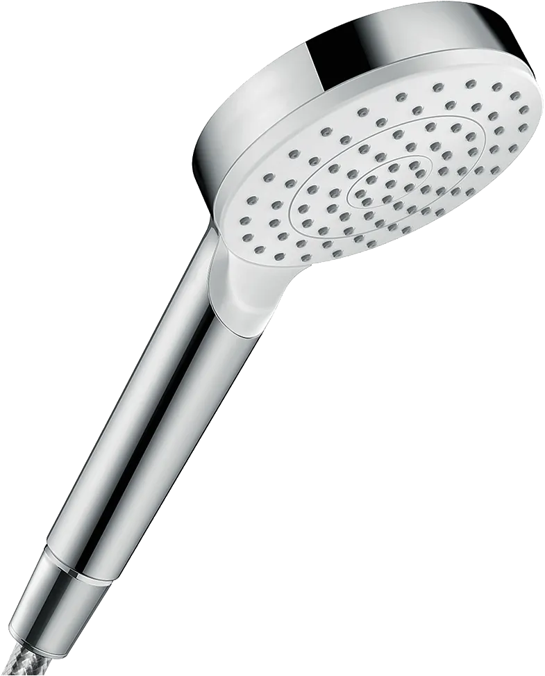 Handbrause Crometta 1jet EcoSmart 6 l/min weiss/chrom