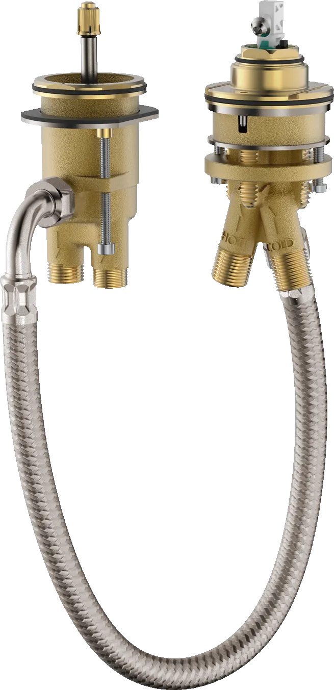 2-Loch Wannenarmatur Grundkörper für Wannenrandmontage