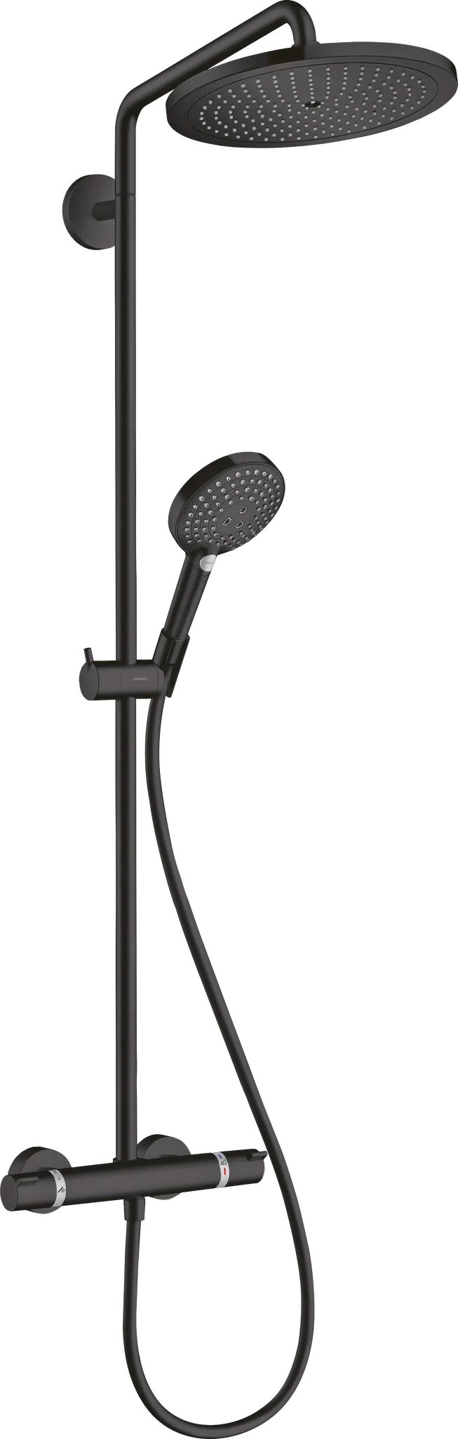 Showerpipe Croma Select S 280 mit Raindance Handbrause mattschwarz