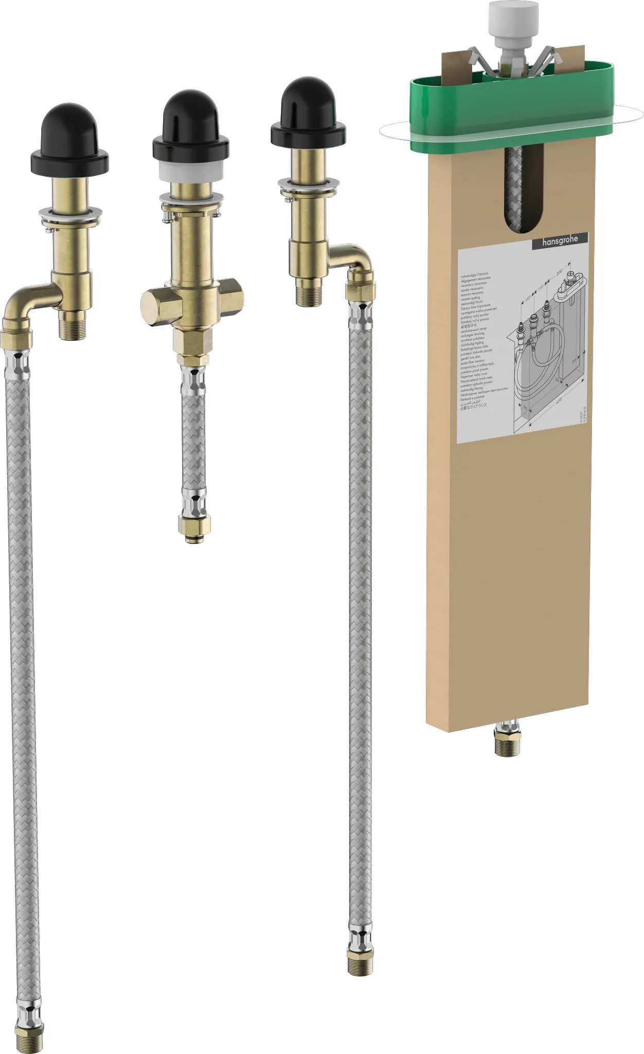 4-Loch Wannenarmatur Grundset mit sBox