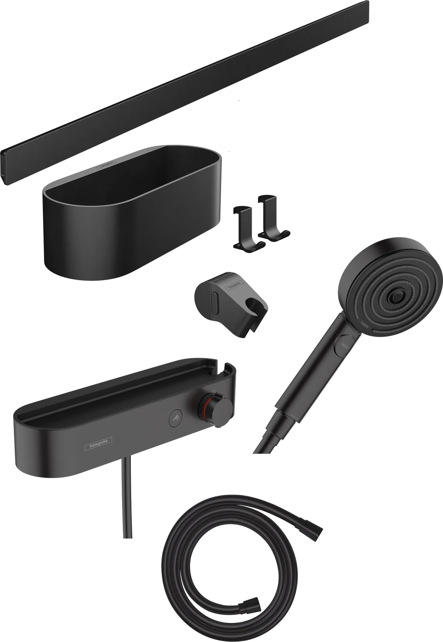 Bundle WallStoris 105 3jet Brausethermosstat 700 mattschwarz