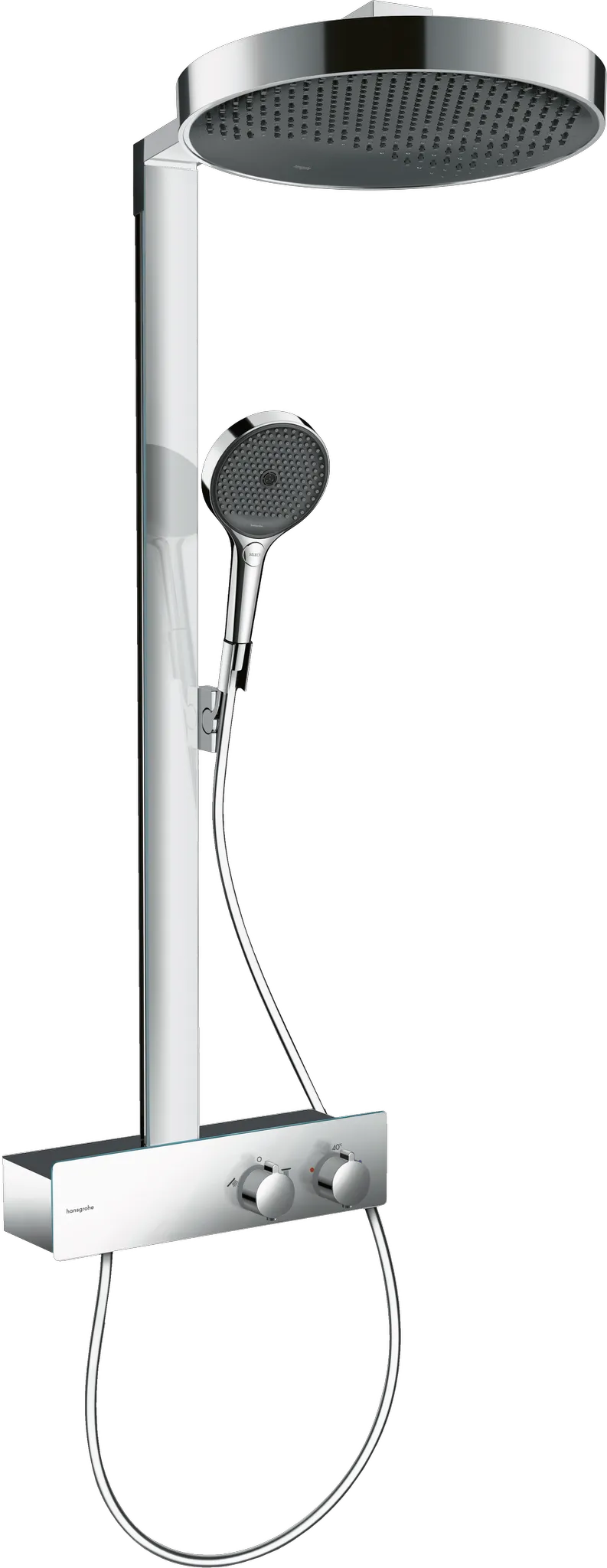 Rainfinity Showerpipe 360 1jet mit ShowerTablet 350 Chrom