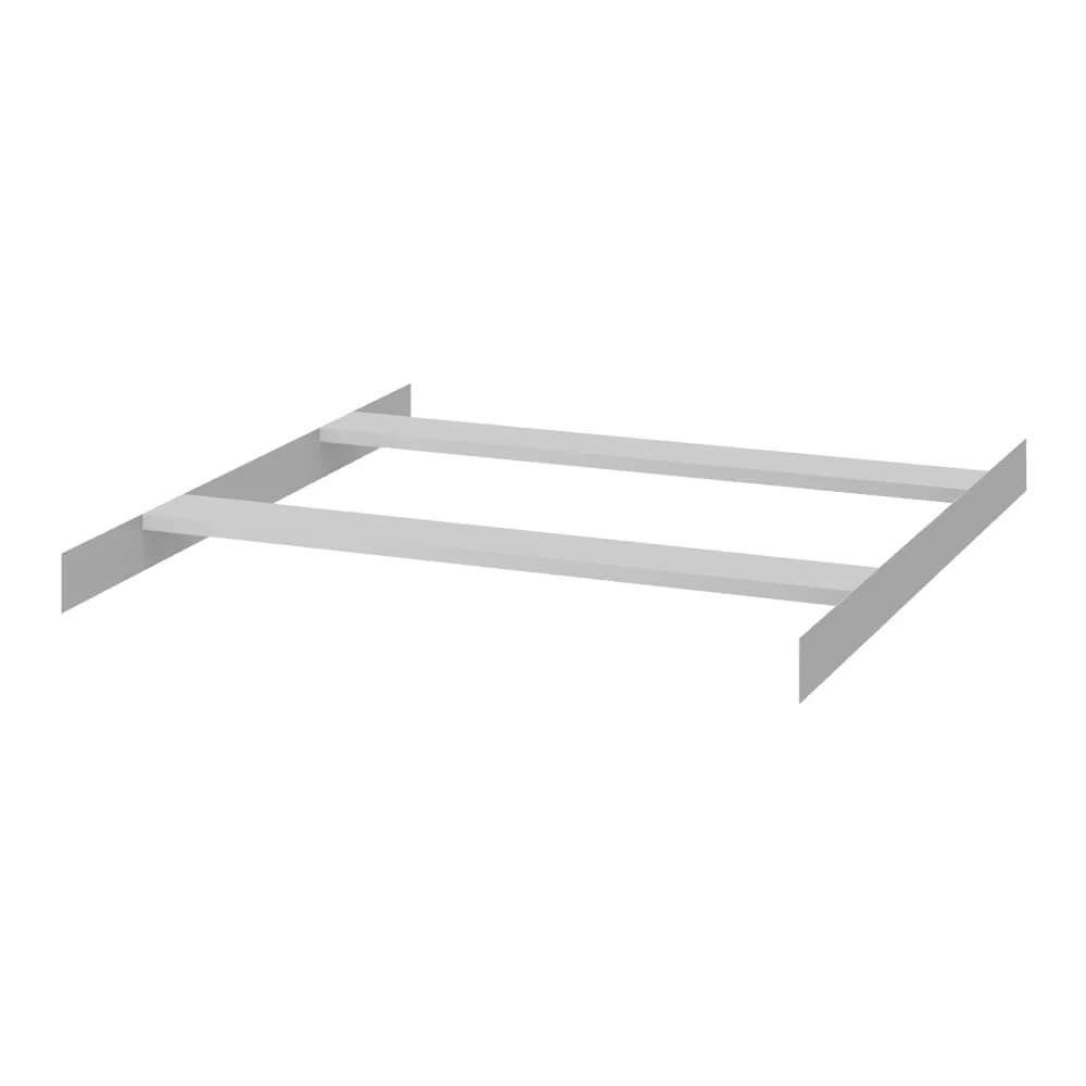 Zusatzebene für Pendelhefter-Regal doppelseitig Stecksystem T-Profil | BxT 100x80cm | Traglast 40kg | Pendelsystem Zippel | Lichtgrau