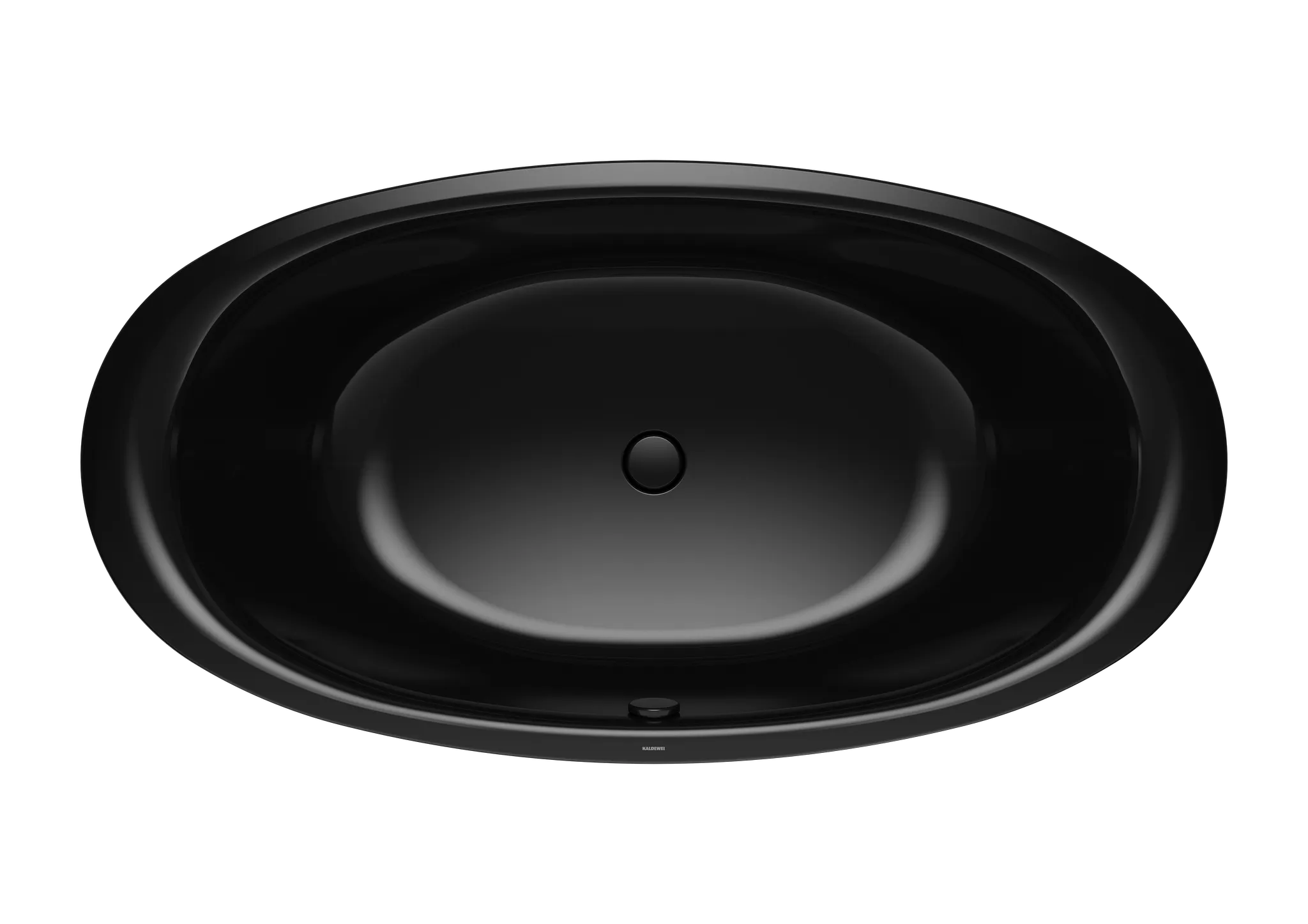 Kaldewei Badewanne „Ellipso Duo Oval“ freistehend oval 190 × 100 cm in schwarz