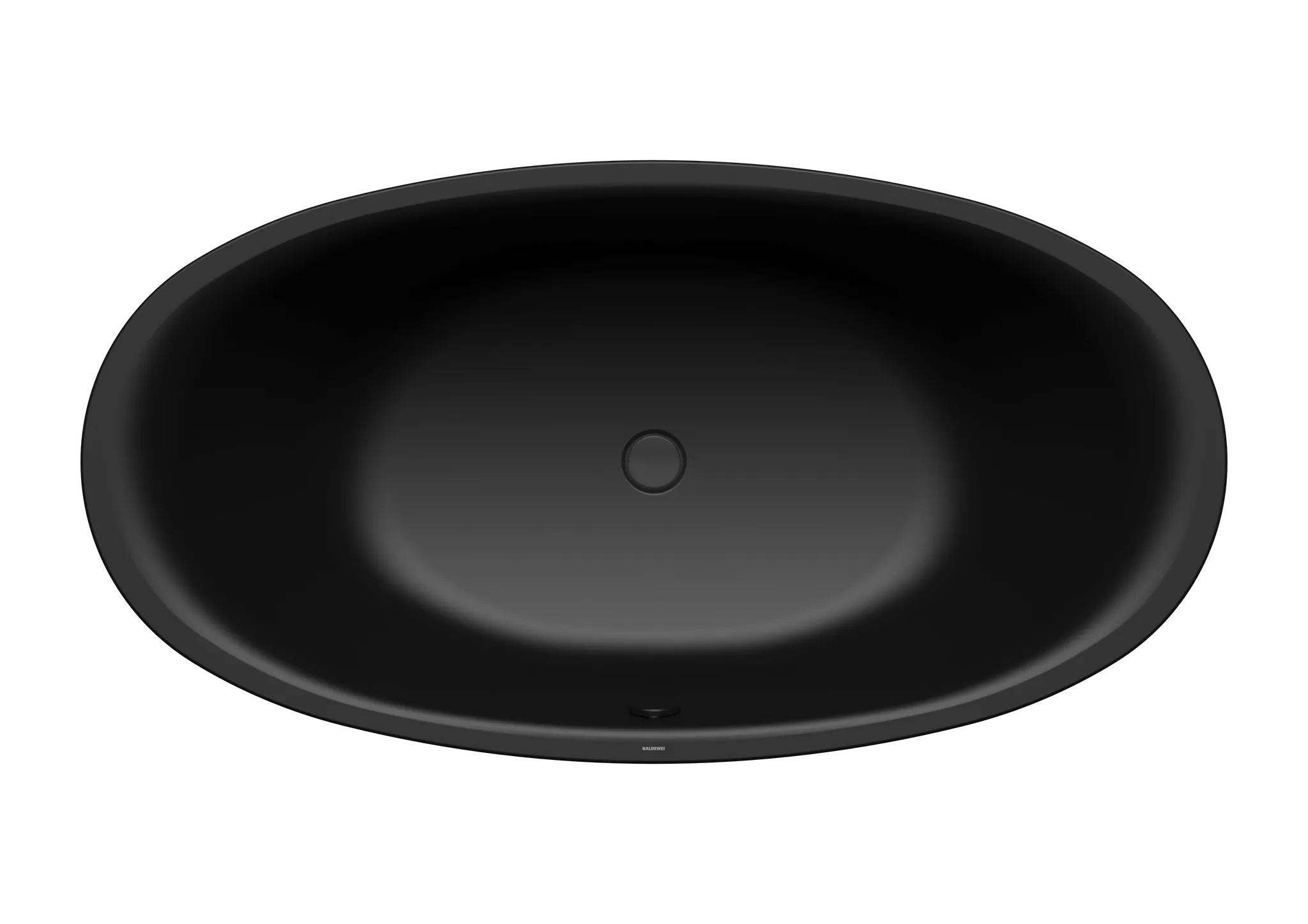 Kaldewei Badewanne „Ellipso Duo Oval“ freistehend oval 190 × 100 cm in schwarz matt
