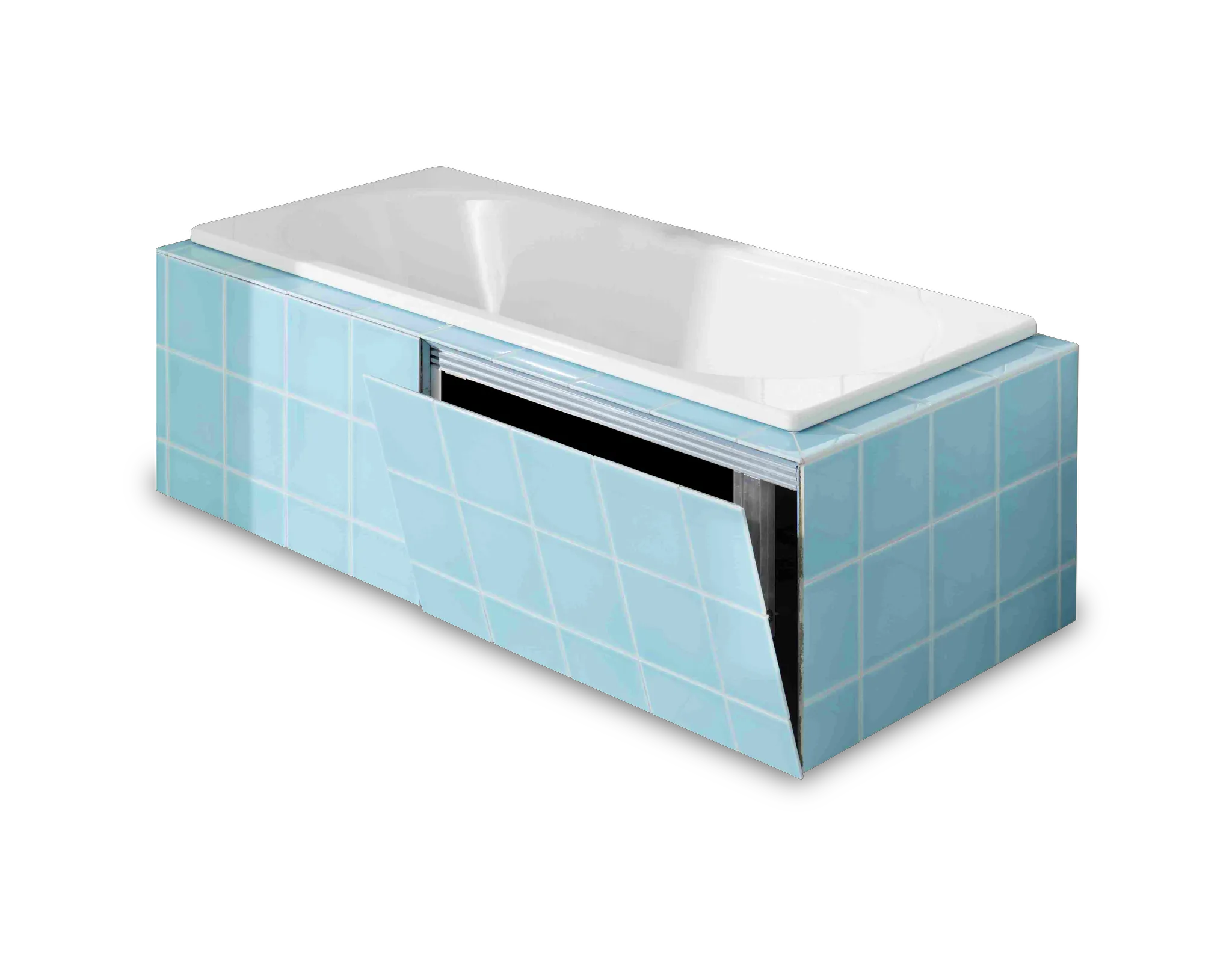 Kaldewei Verkleidungssystem Füllstück Rundecke „Multiverso“ für Whirlwannen 75 cm