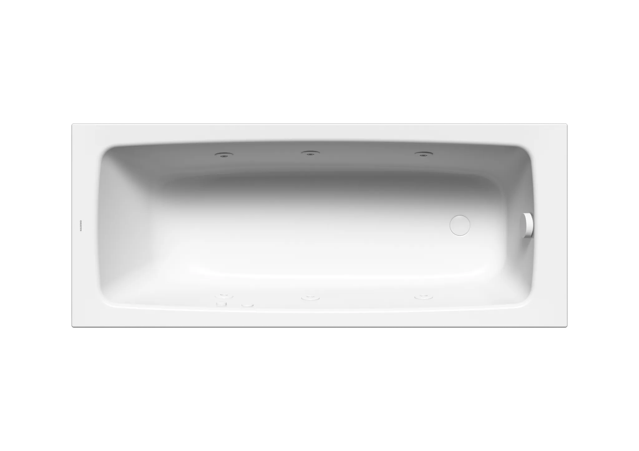 Kaldewei Whirlwanne „Cayono“ 170 × 70 cm, rechts mit Aquamassage Body, in alpinweiß