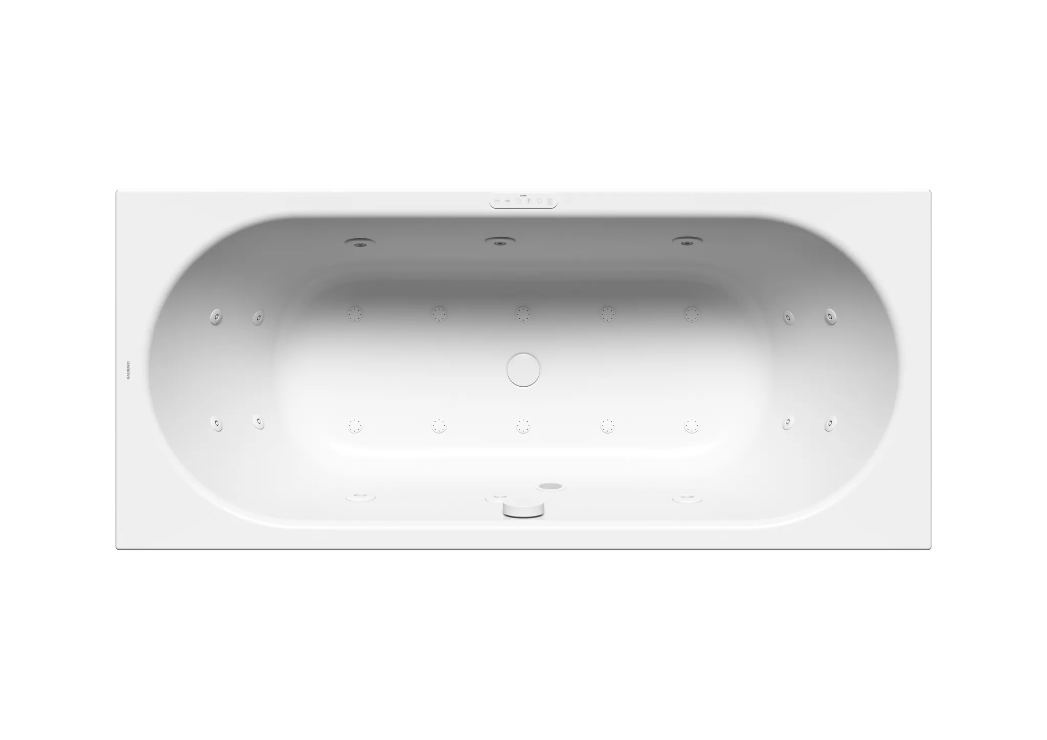 Kaldewei Whirlwanne „Classic Duo“ 170 × 75 cm, rechts mit Combimassage Body & Soul, in alpinweiß