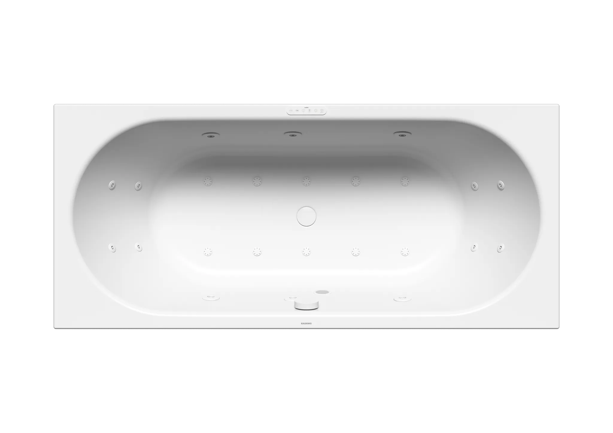 Kaldewei Whirlwanne „Classic Duo“ 180 × 80 cm, rechts mit Combimassage Body & Soul, in alpinweiß