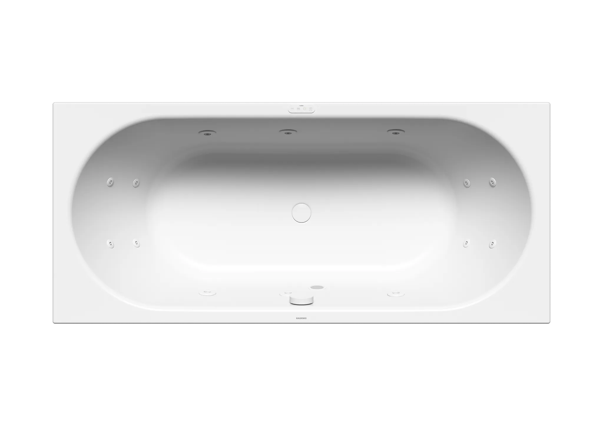 Kaldewei Whirlwanne „Classic Duo“ 180 × 80 cm, rechts mit Aquamassage Full Body, in alpinweiß
