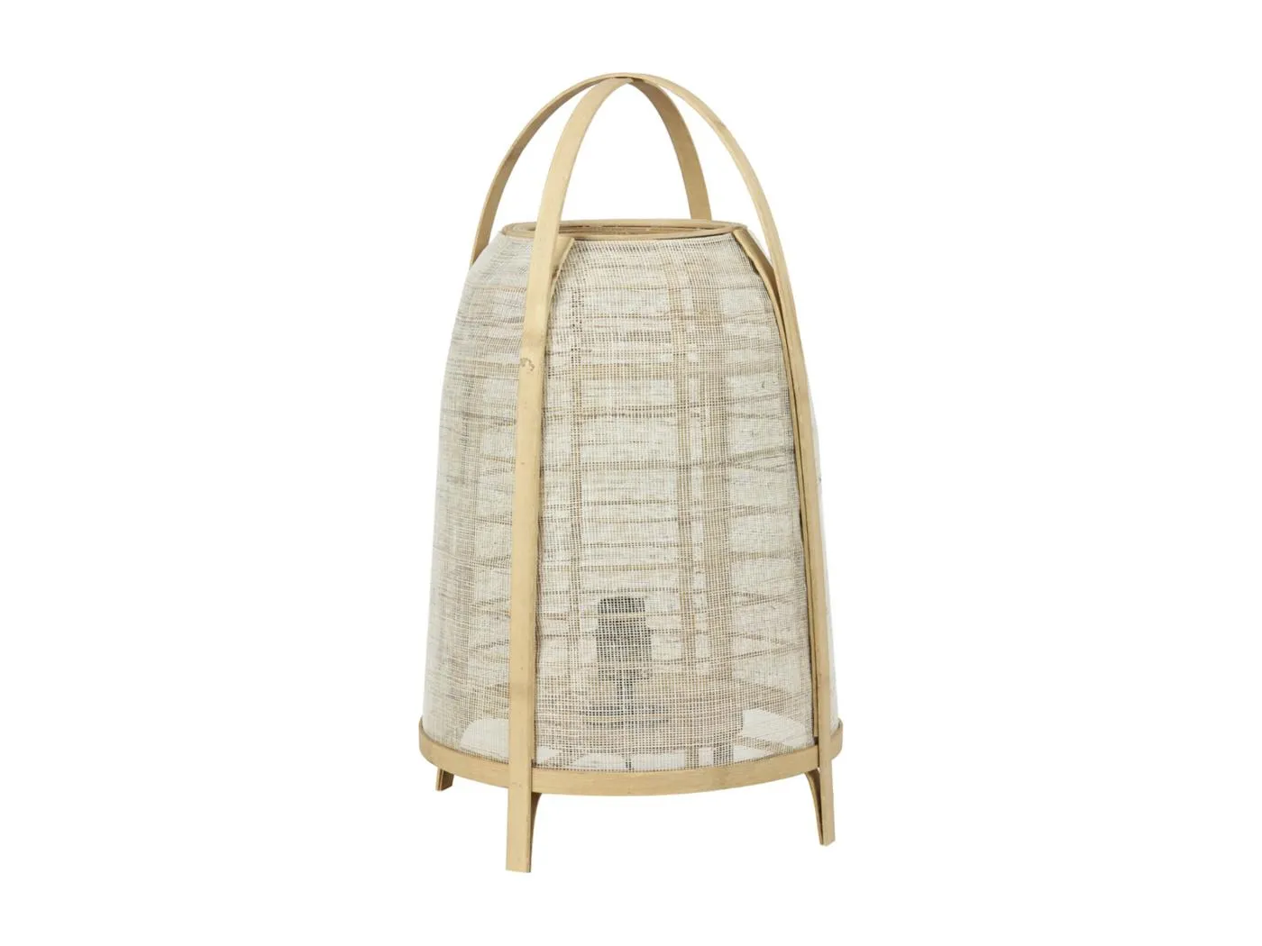 Tischlampe JACINTO - Ø34x60cm - Braun