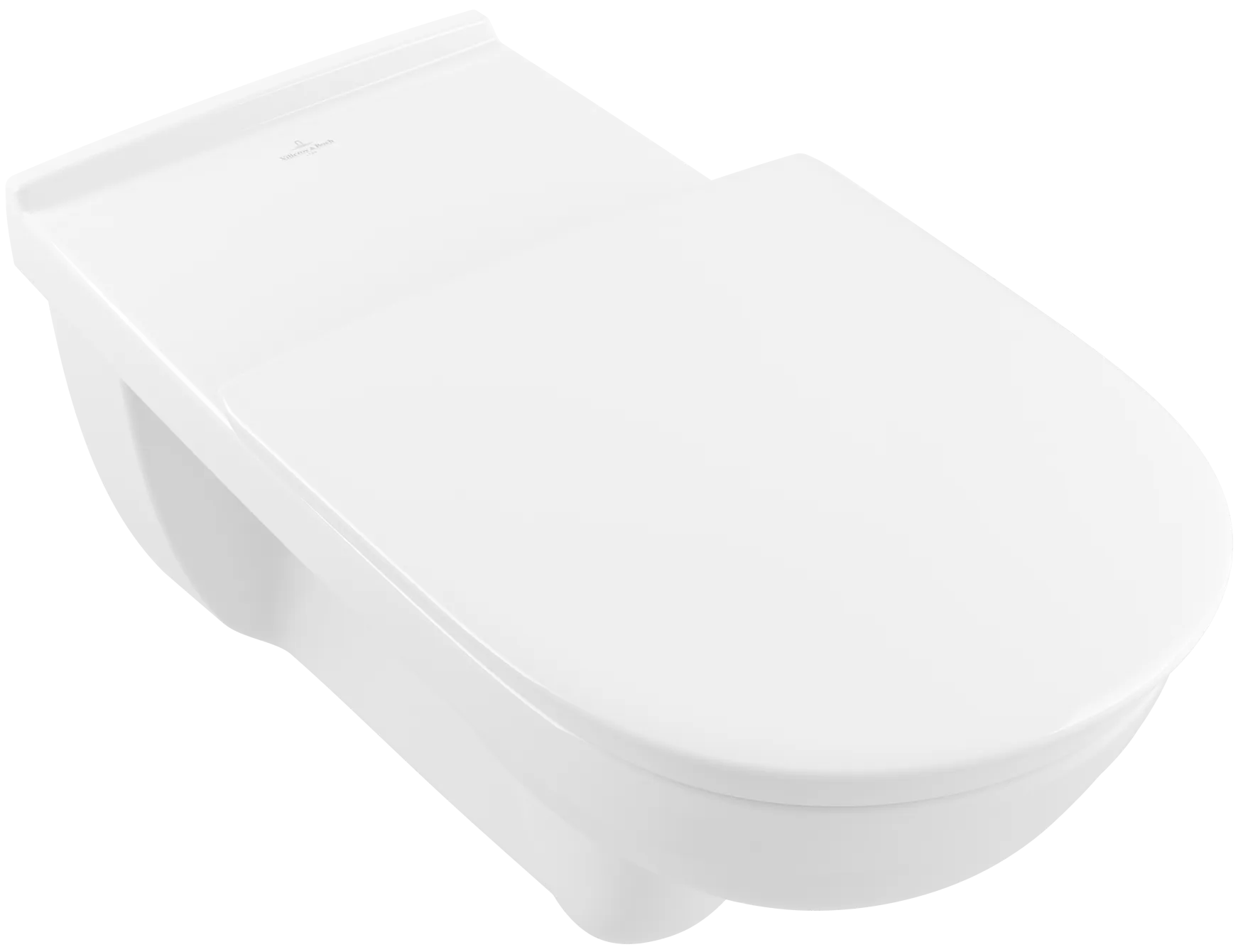 Wand-Tiefspül-WC Combi-Pack DirectFlush „ViCare“ mit Klappgriff „ViCare Funktion“ 36 × 34,4 × 70 cm in Weiß Alpin, ohne Spülrand