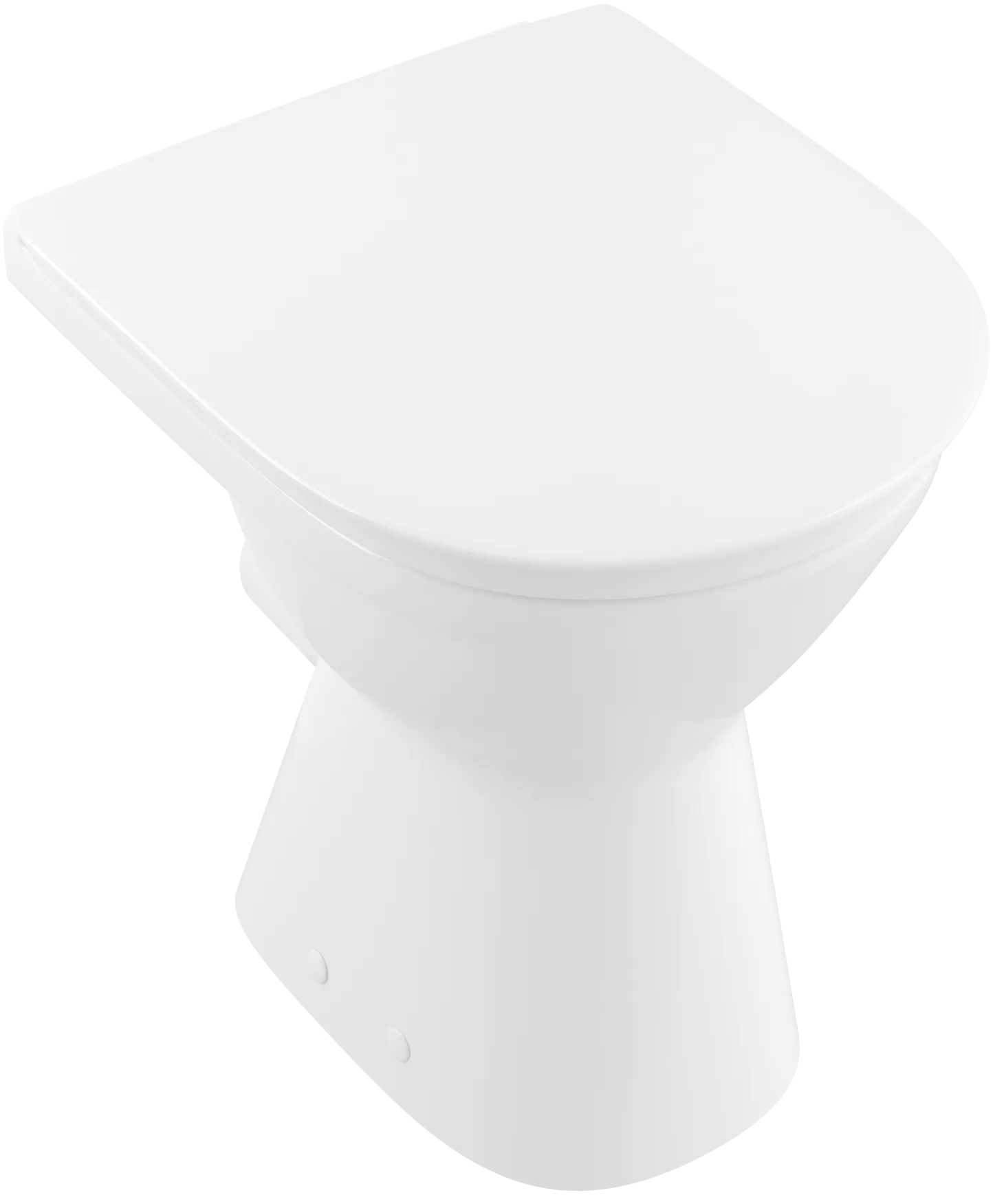 Stand-Tiefspül-WC „ViCare“ 49 × 36 × 46 cm in Weiß Alpin, ohne Spülrand, Tiefspüler