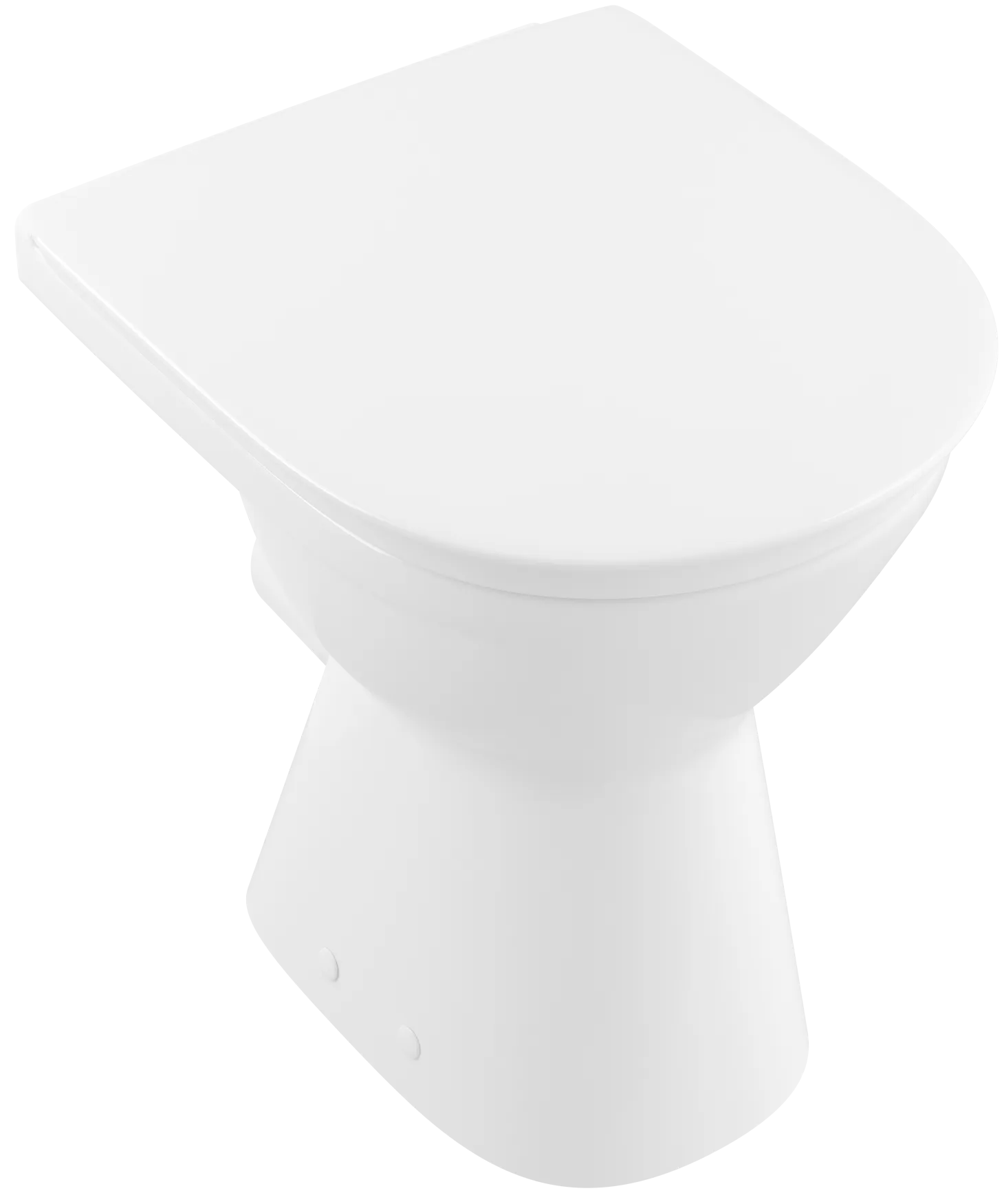 Stand-Flachspül-WC „ViCare“ 49 × 36 × 46 cm in Weiß Alpin, ohne Spülrand, Flachspüler