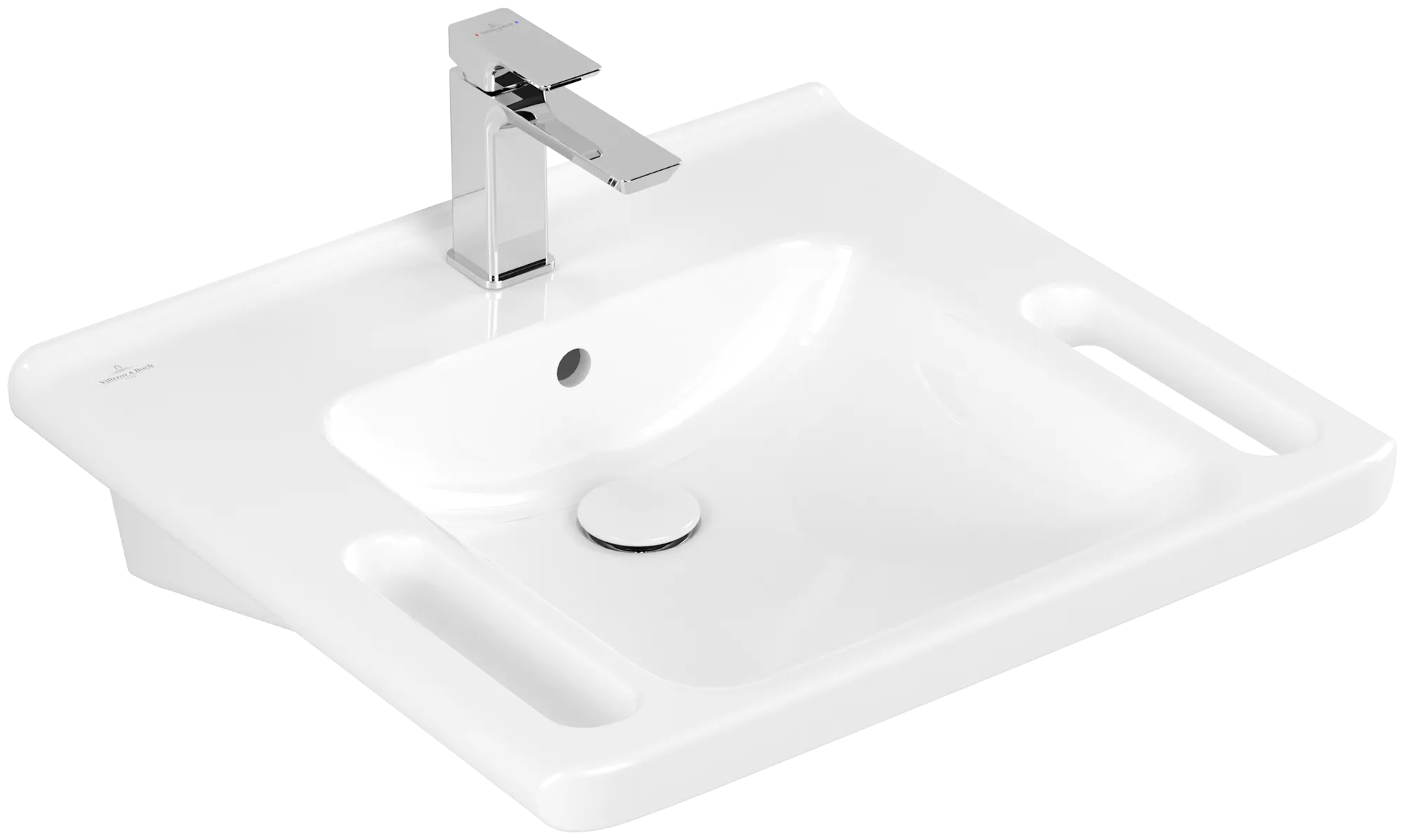 Villeroy & Boch Wandwaschtisch „ViCare“ 600 × 550 × 180 mm in Weiß Alpin