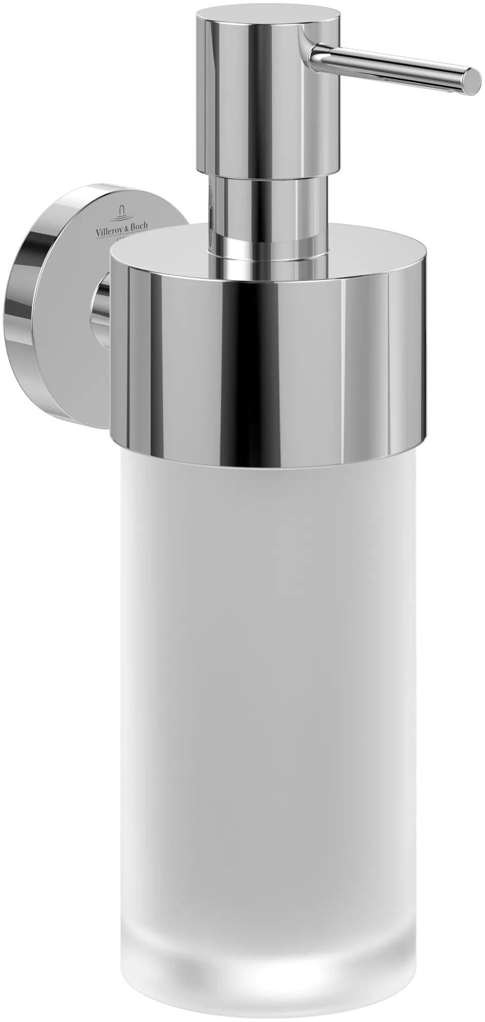 Villeroy & Boch Seifenspender „Elements-Tender“, Befestigung verdeckt 12 × 7 × 20,7 × ⌀ 7 cm in chrom