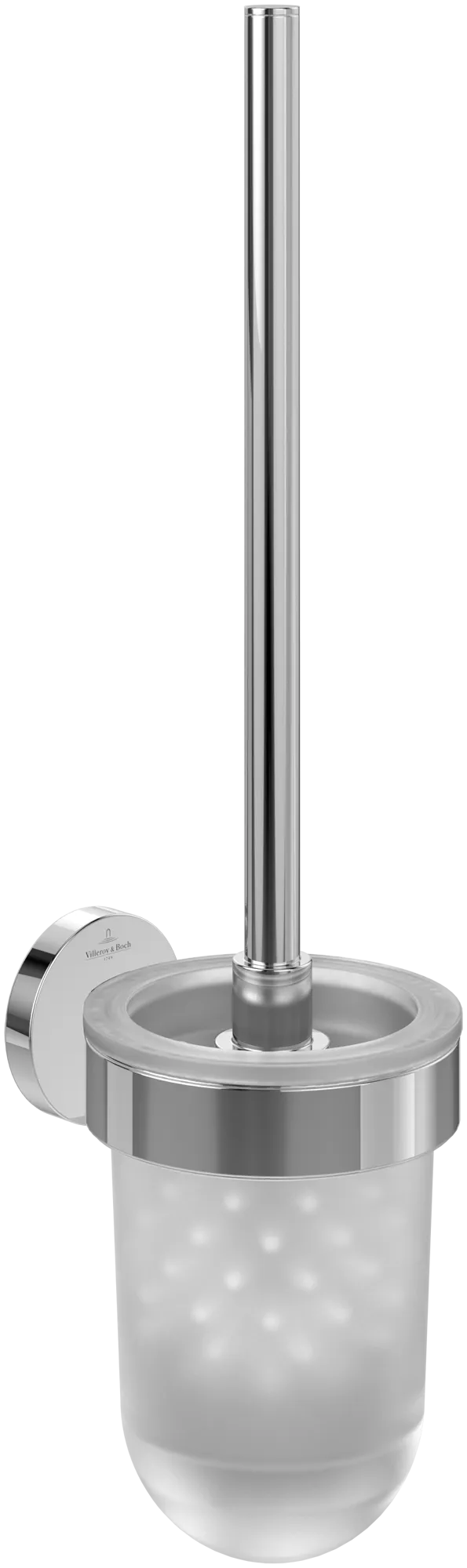 Villeroy & Boch Toilettenbürstengarnitur „Elements-Tender“ 11,8 cm in chrom, Befestigung verdeckt