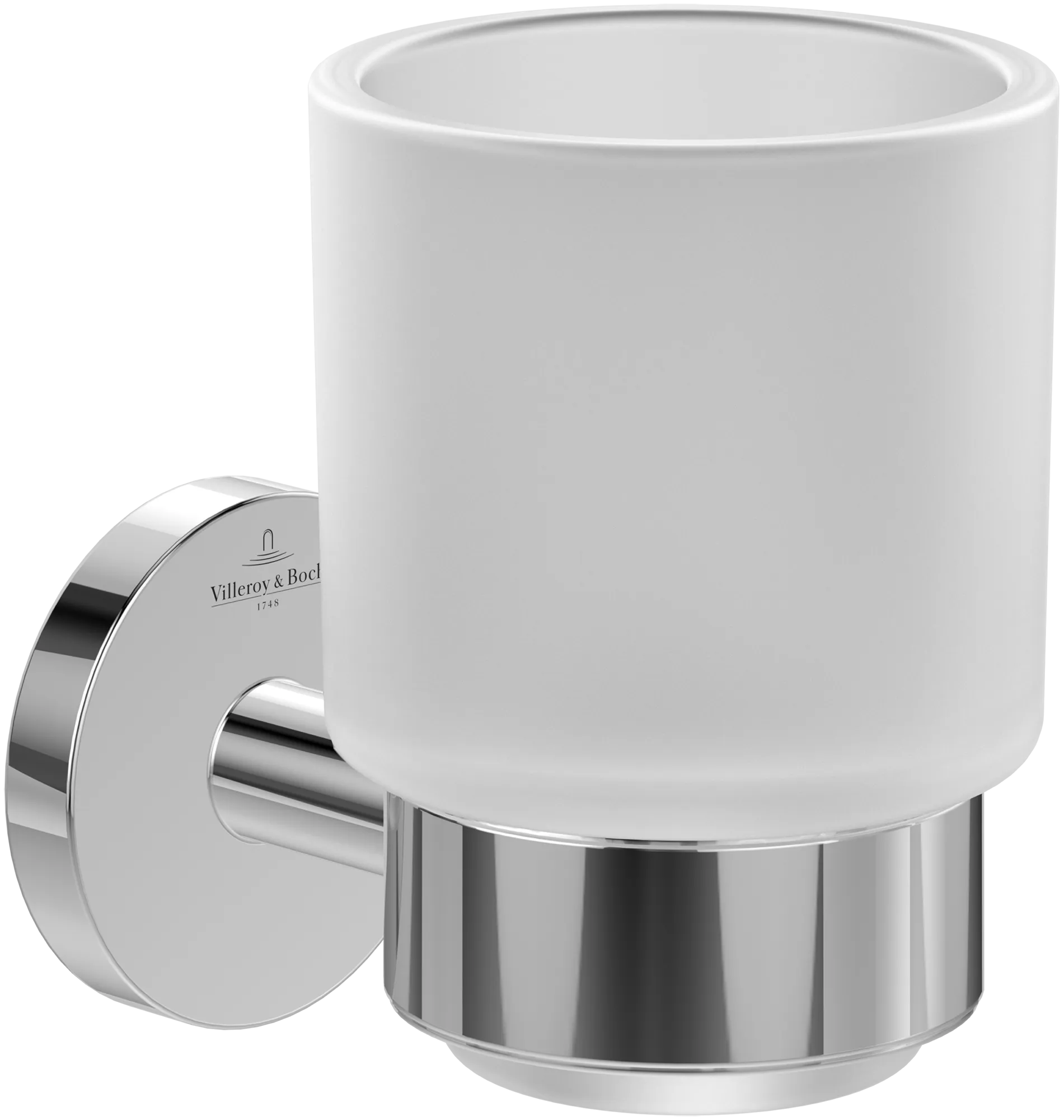 Villeroy & Boch Glas/Zahnbürstenhalter „Elements-Tender“ in chrom, Befestigung verdeckt