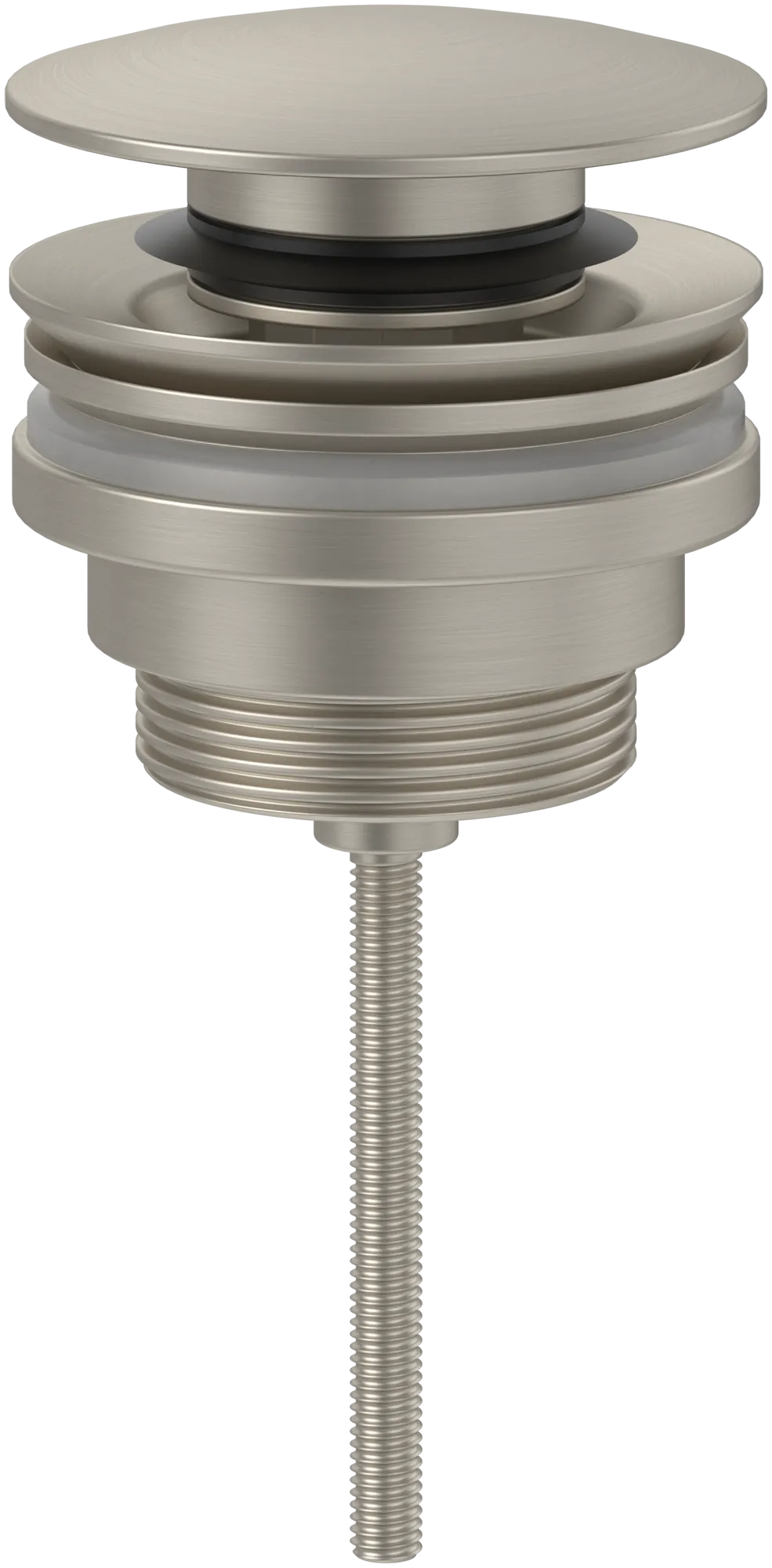 Villeroy & Boch Ablaufgarnitur Modell TVP00000302064 ⌀ 61 mm, ohne Überlauf in Brushed Nickel Matt