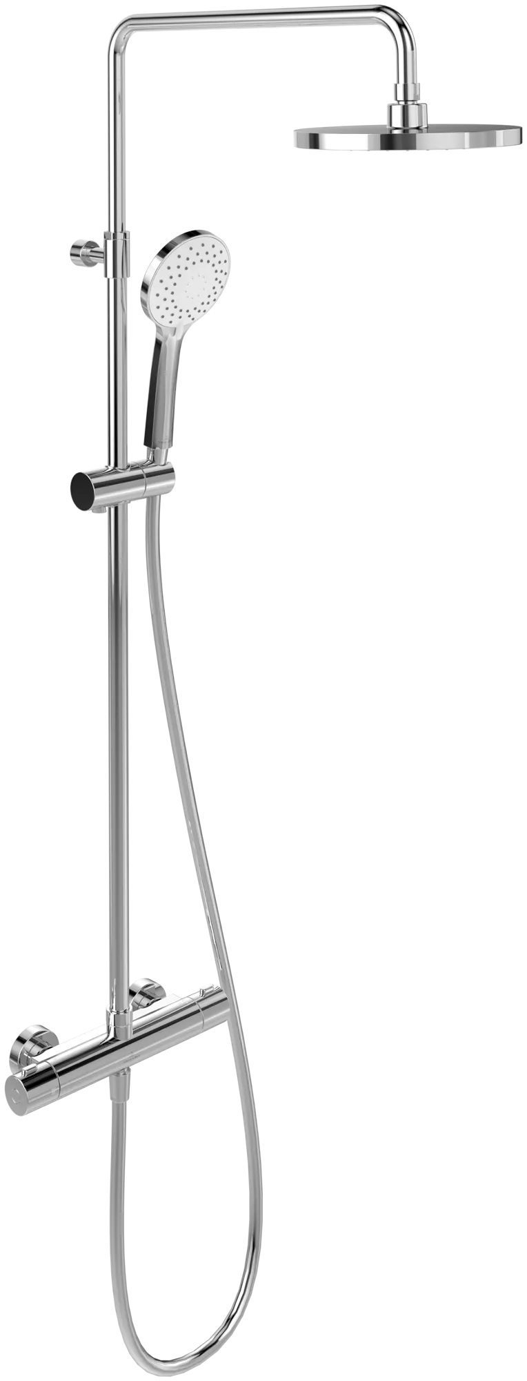 Gleitstangekombination TVS10900200061, Befestigung verdeckt 57,6 cm in Chrom