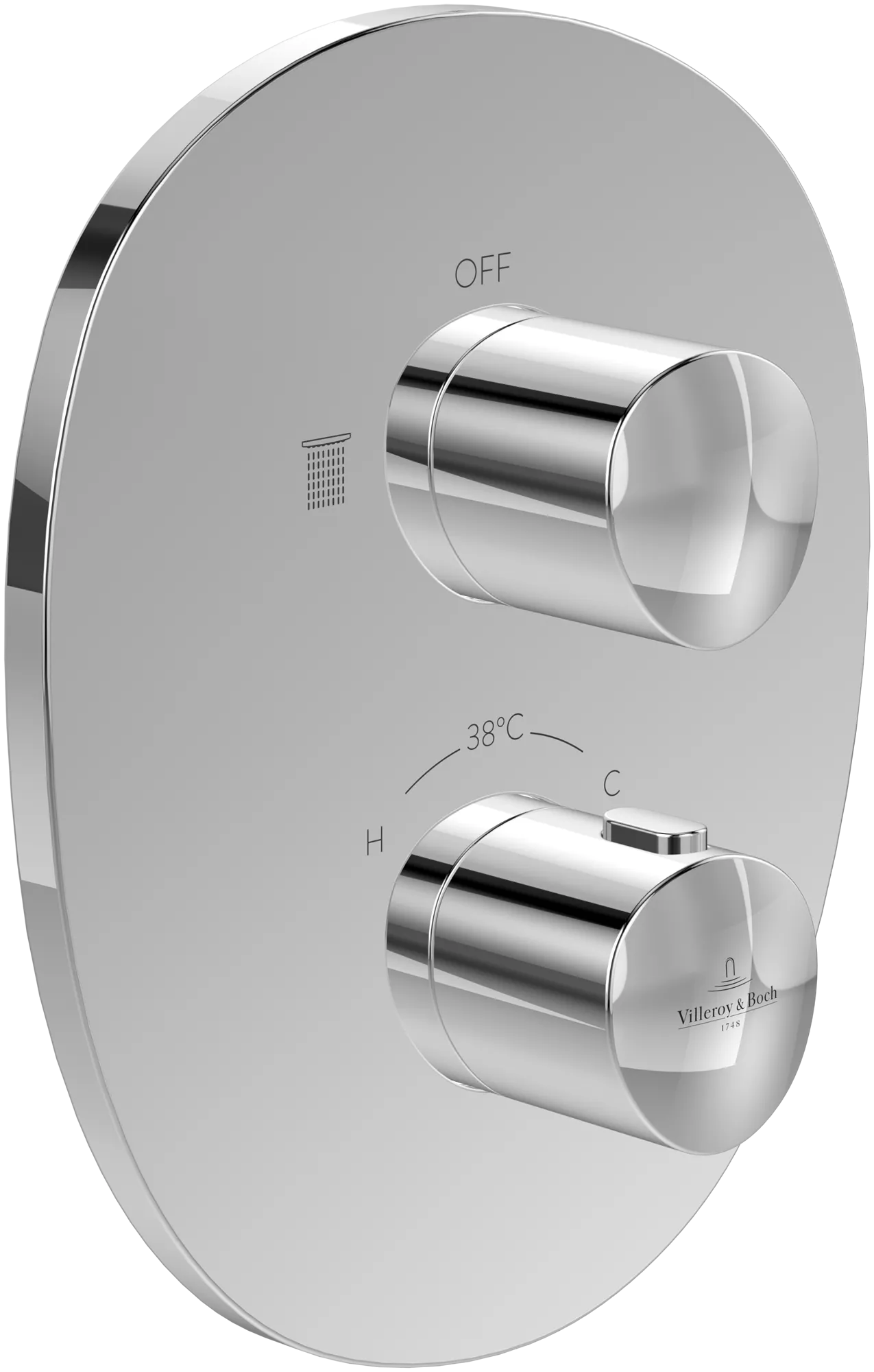 Einhand-Unterputz-Armatur „Antao“ 22,1 cm in Chrom