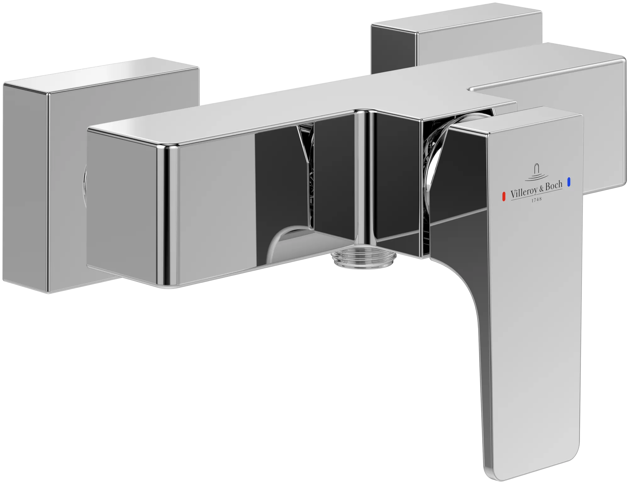 Einhand-Duscharmatur „Architectura Square“ 12,2 cm in Chrom