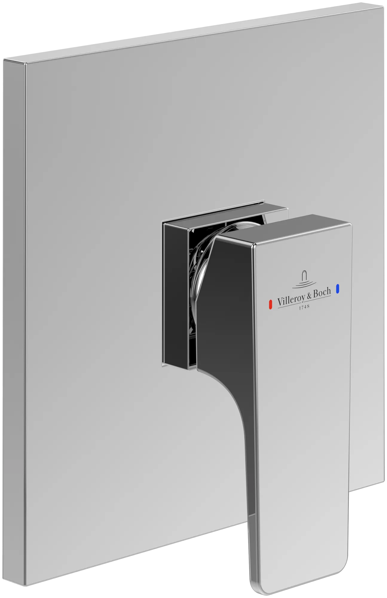 Einhand-Unterputz-Armatur „Architectura Square“ 4,9 cm in Chrom