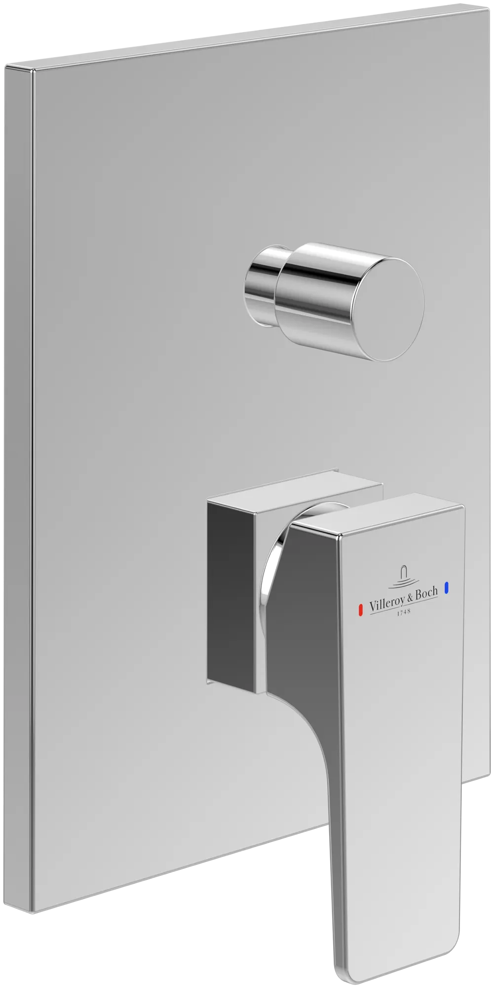 Einhand-Unterputz-Armatur „Architectura Square“ 5,4 cm in Chrom