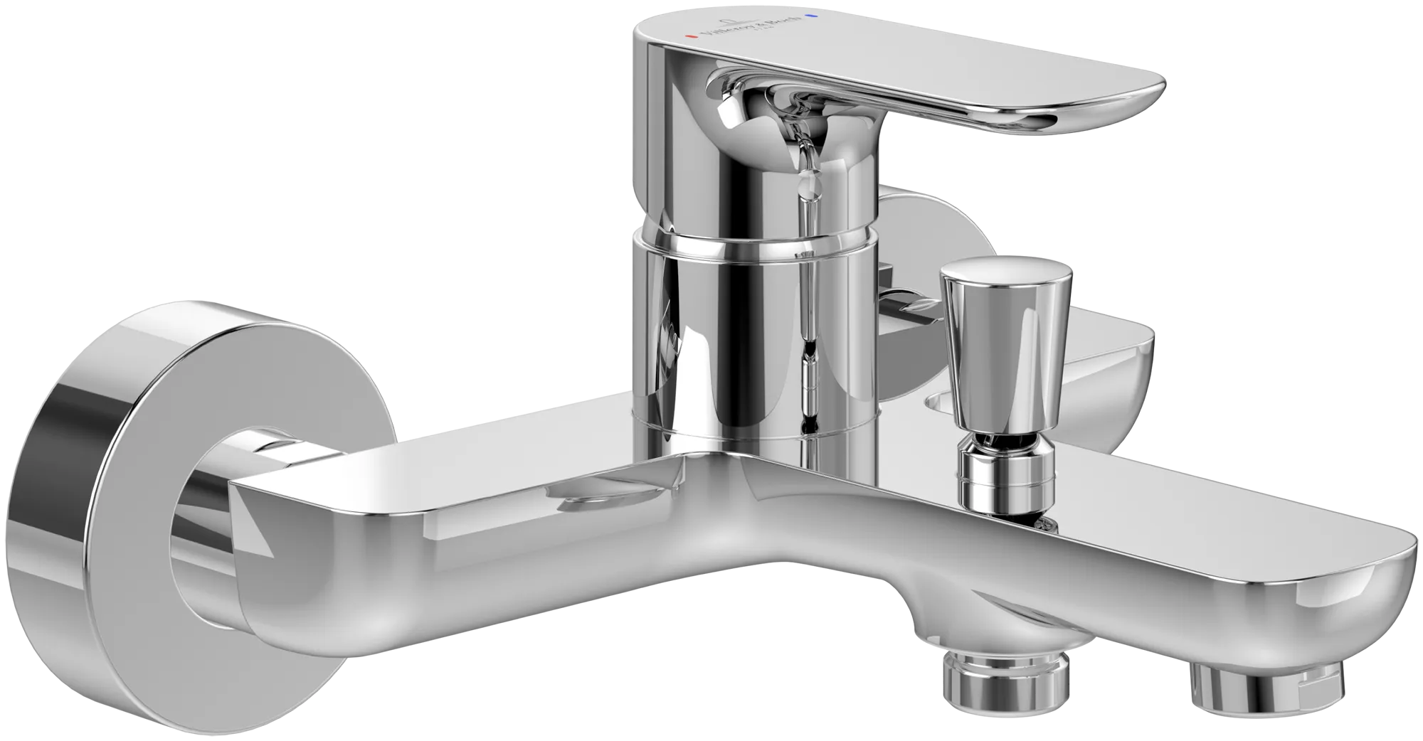 Einhand-Wannenarmatur „O.novo“ Ausladung 162 mm in Chrom