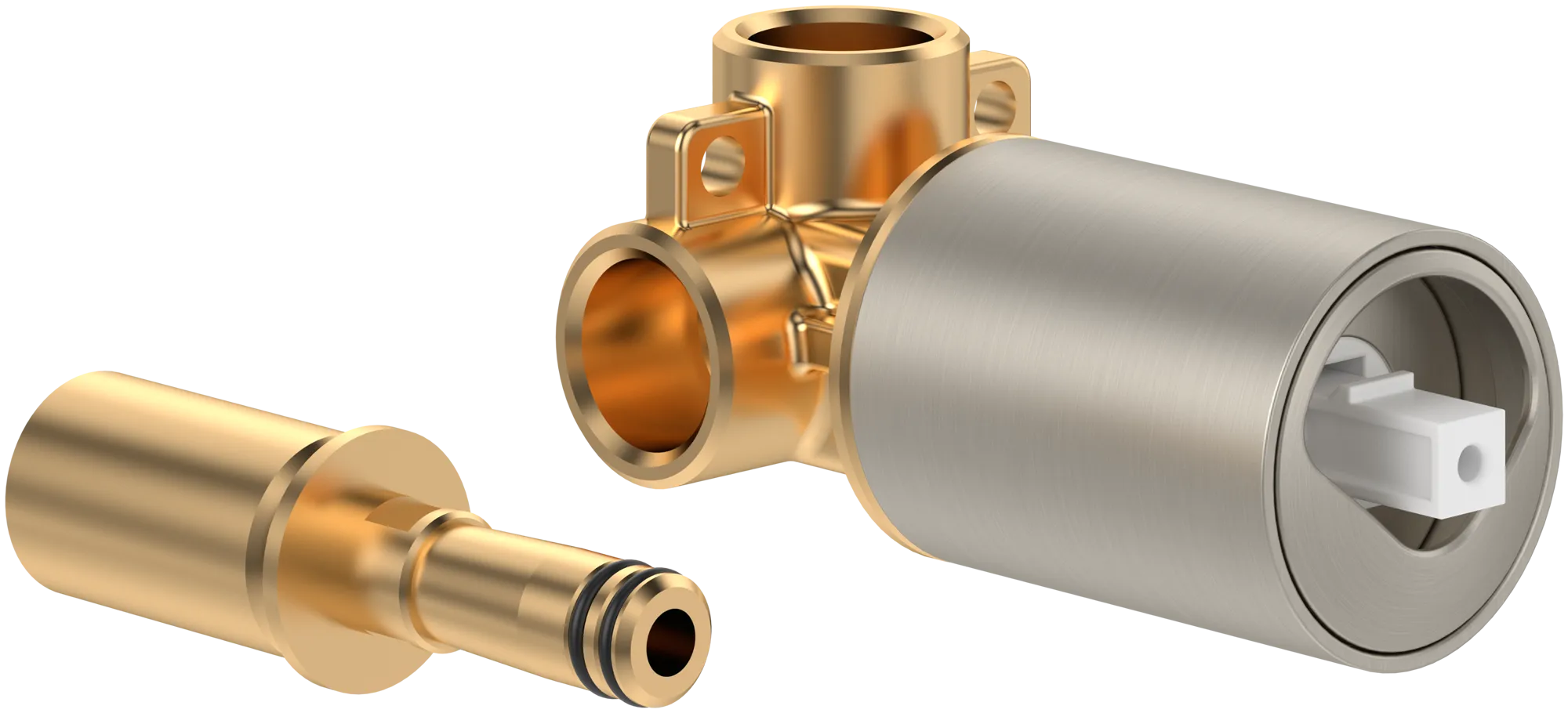 Unterputz-Armatur „Loop & Friends“ 10 cm in Brushed Nickel Matt