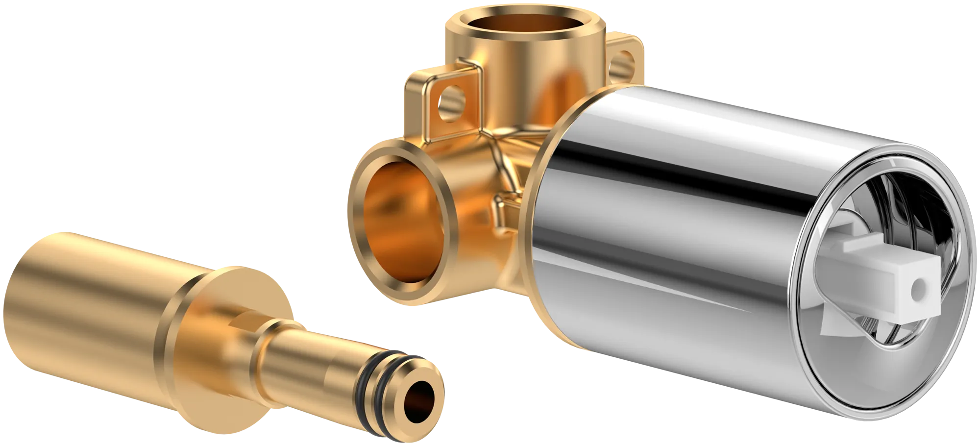 Unterputz-Armatur „Loop & Friends“ 10 cm in Chrom