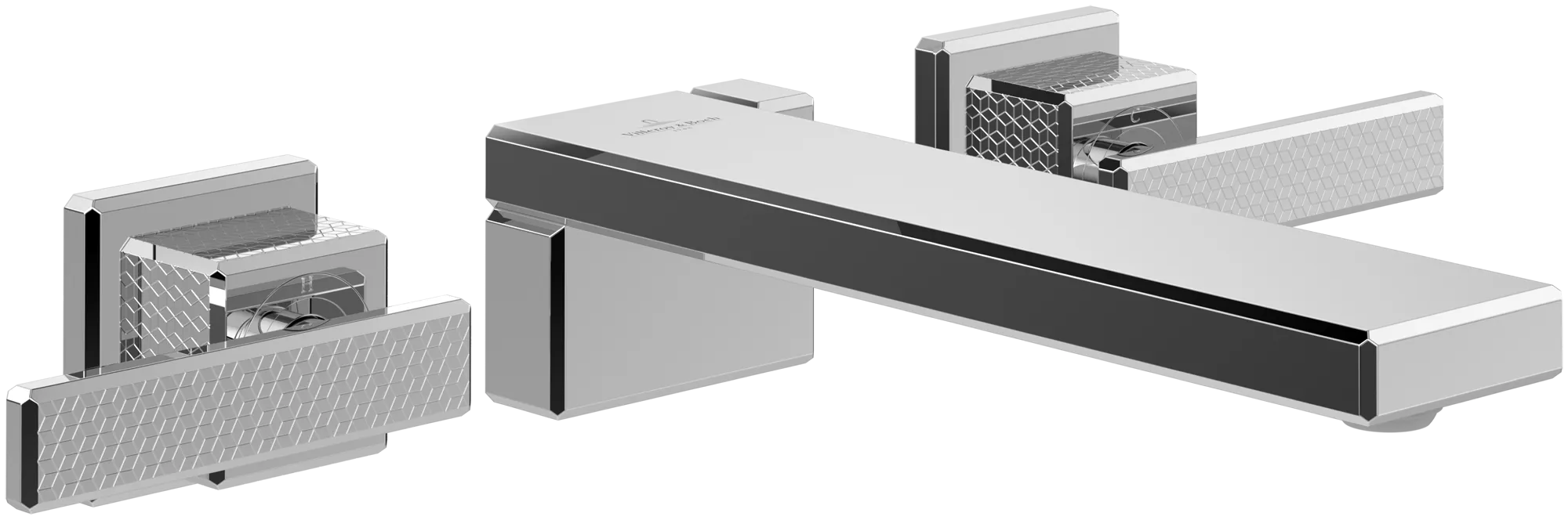 Zweihand-Waschtischarmatur „Mettlach“ 21,5 cm in Chrom